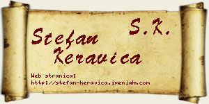 Stefan Keravica vizit kartica